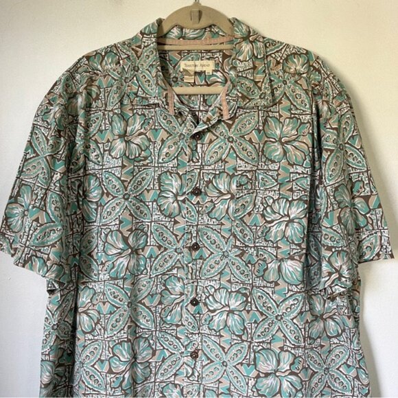 Territory Ahead100% Cotton Floral Hibiscus Hawaiian Shirt Size XXL Tropical - Picture 3 of 8